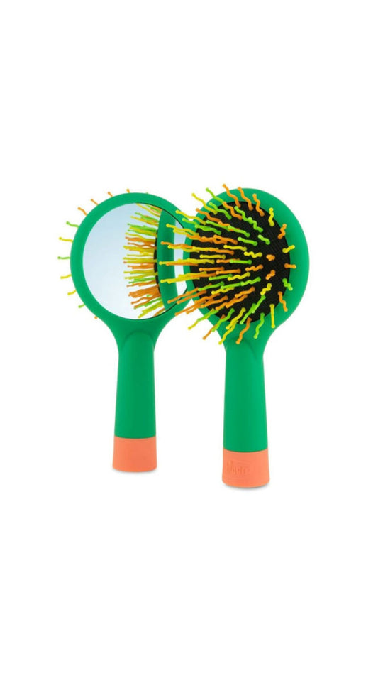 Brosse Démêlante Unisexe Chicco – Poils Ondulés & Miroir Intégré