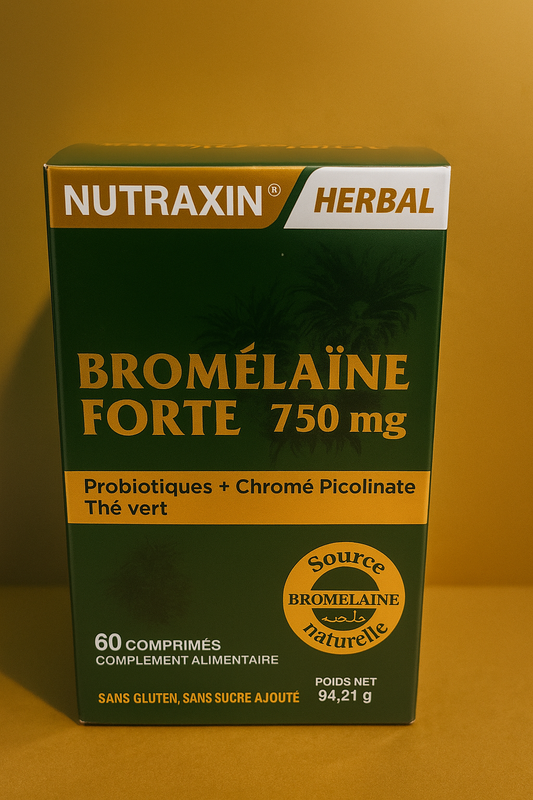 Bromélaïne Forte 750 mg Nutraxin Herbal – Probiotiques