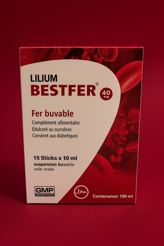 Lilium Bestfer® 40 mg – Fer Buvable Sucré au Sucralose