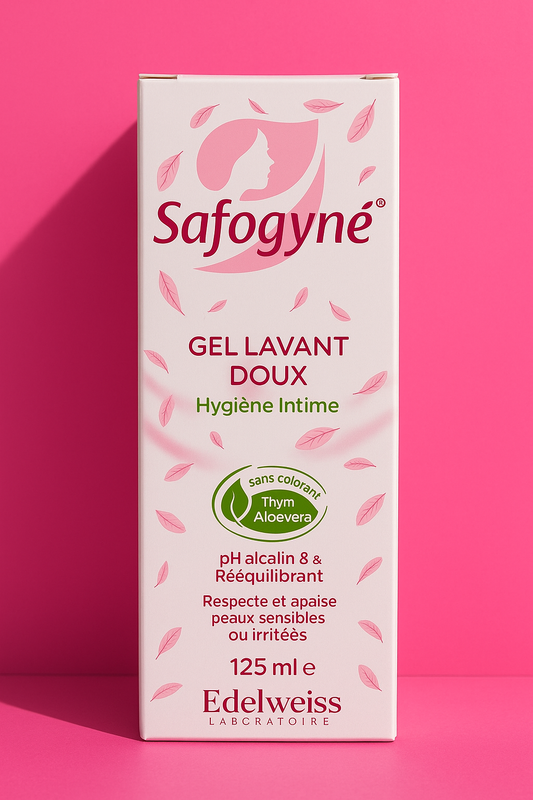 Gel Lavant Doux Safogyné – Soin Intime Apaisant Thym & Aloé Vera (125 ml)